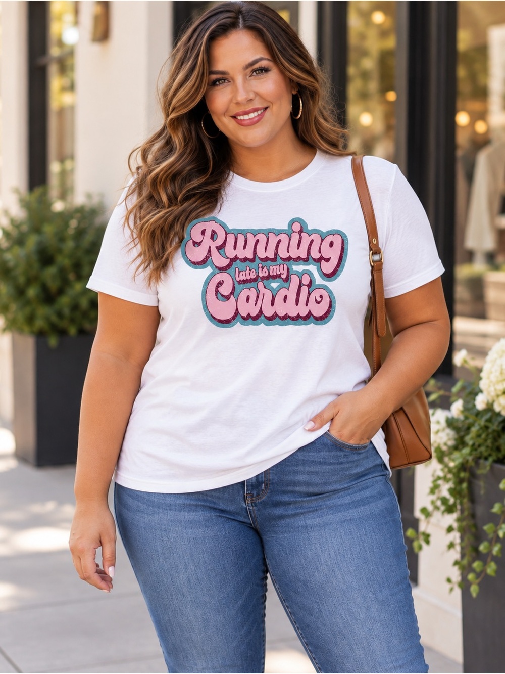Special Editions “Running Late Is My Cardio” Graphic Tee - XL